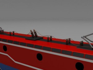 electric locomotive Modelo 3D