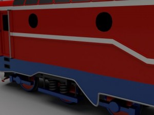 electric locomotive Modelo 3D