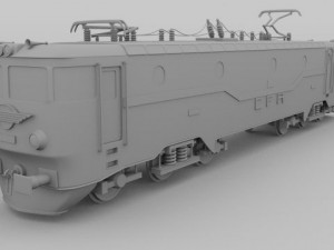electric locomotive Modelo 3D