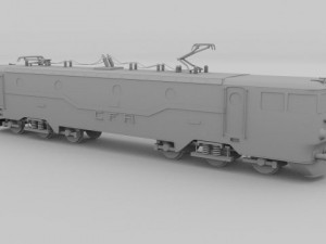 electric locomotive Modelo 3D