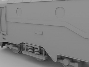 electric locomotive Modelo 3D