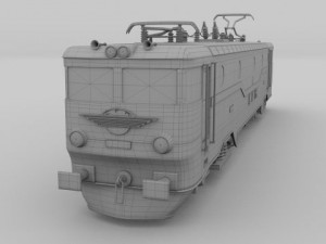 electric locomotive Modelo 3D