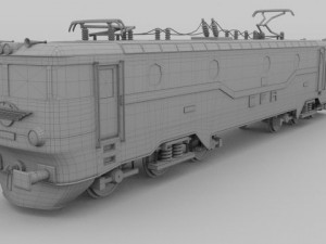 electric locomotive Modelo 3D