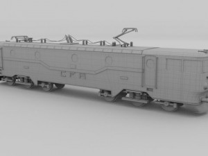 electric locomotive Modelo 3D