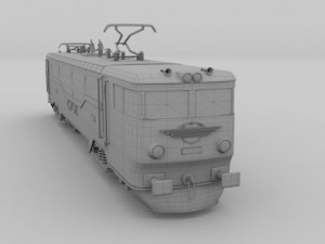 electric locomotive Modelo 3D