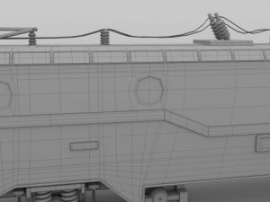 electric locomotive Modelo 3D
