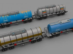 cole&ccedil;&atilde;o de trem-tanque Modelo 3D