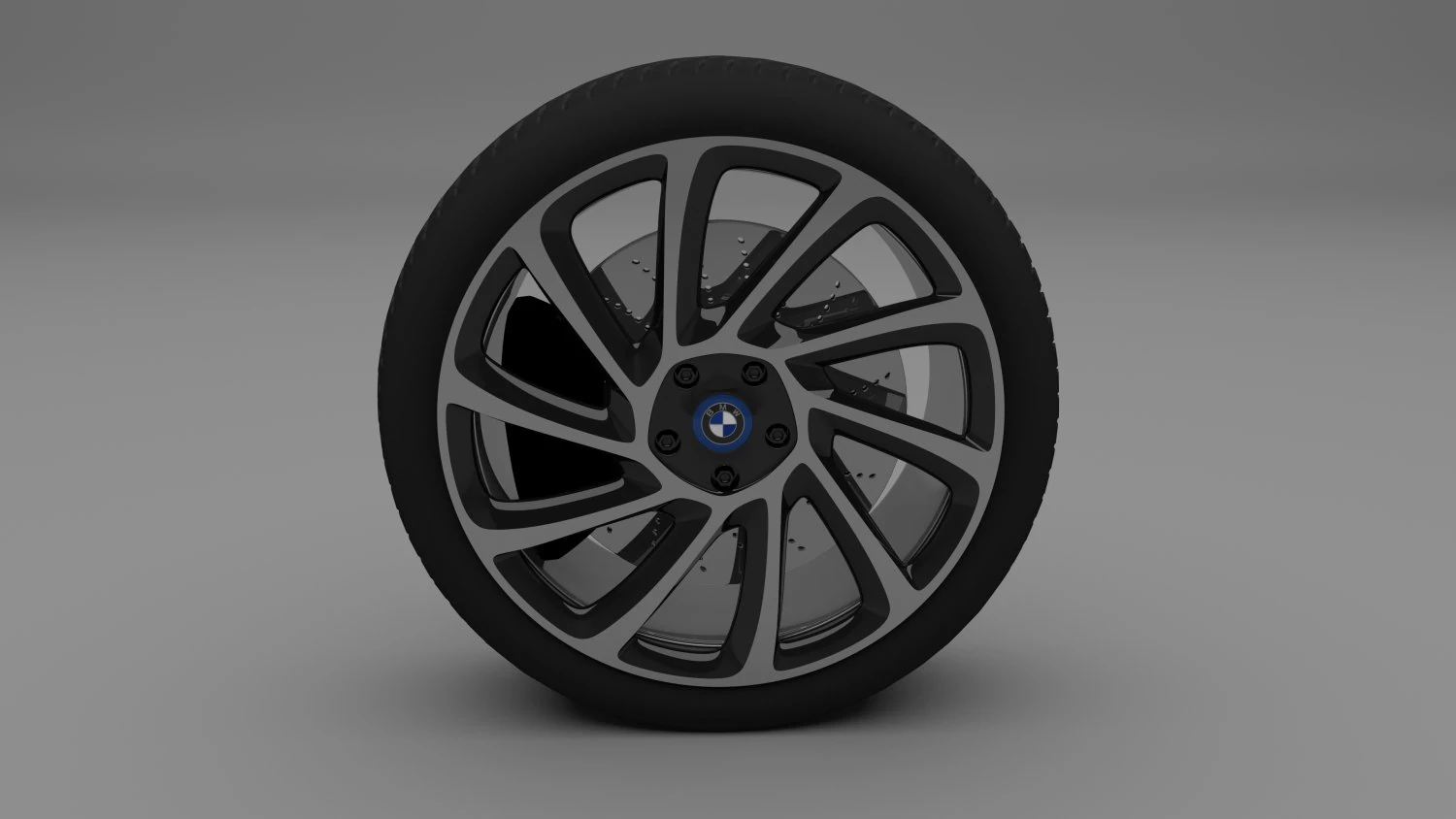 bmw i8 wheel 3D Model .c4d .max .obj .3ds .fbx .stl .blend