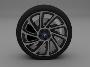 bmw i8 wheel 3D Model