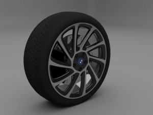 bmw i8 wheel 3D Model