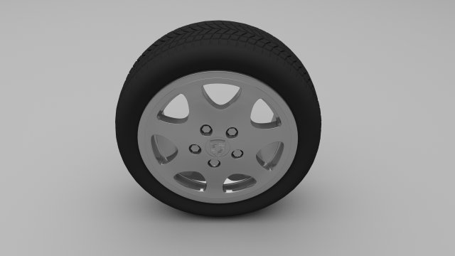 porsche wheel Model 3D .c4d .max .obj .3ds .fbx .stl .blend