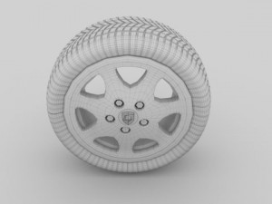 porsche wheel 3Dモデル