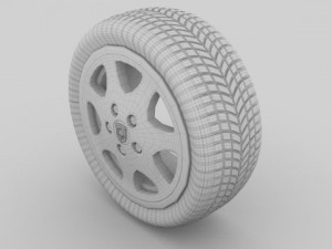 porsche wheel 3Dモデル