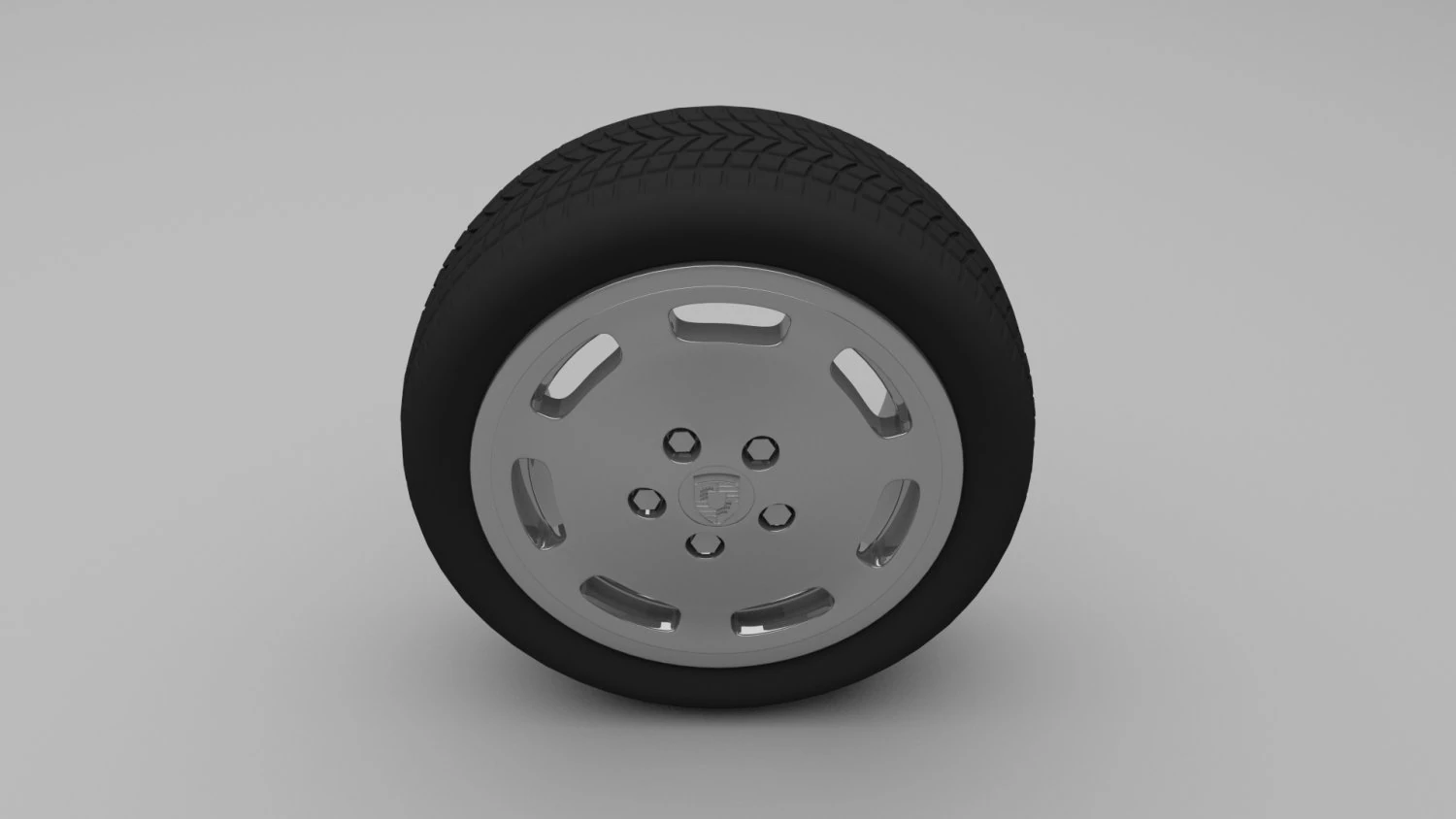 porsche wheel 3D Model .c4d .max .obj .3ds .fbx .stl .blend 