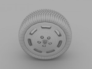 porsche wheel 3D मॉडल