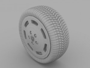porsche wheel 3D मॉडल