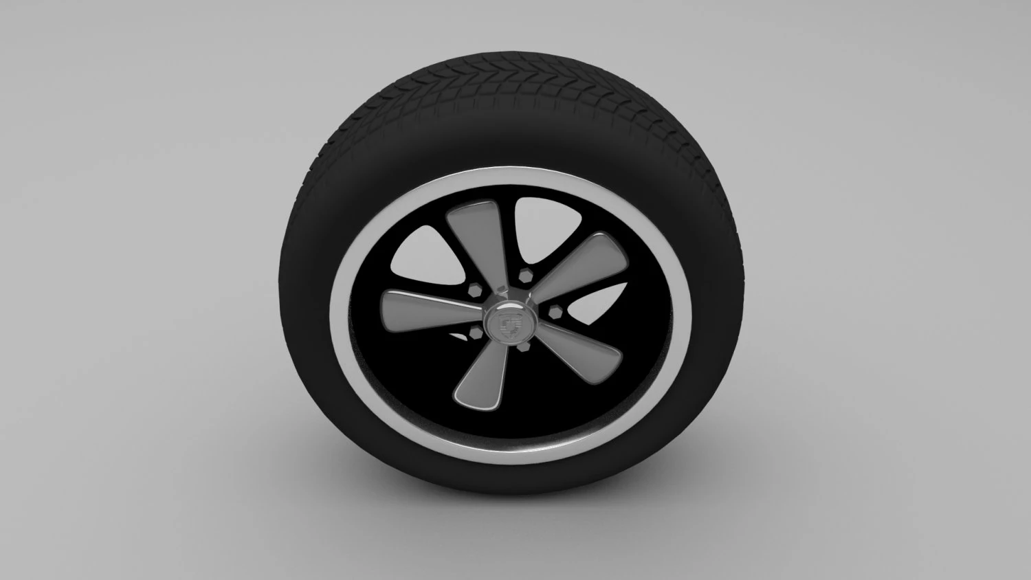 колесо Порше 3D Модель .c4d .max .obj .3ds .fbx .stl .blend 