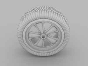 porsche wheel 3D मॉडल