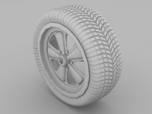porsche wheel 3D मॉडल