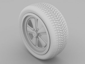 porsche wheel 3D मॉडल