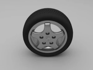 ruota porsche Modello 3D