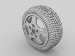 porsche wheel 3D Model