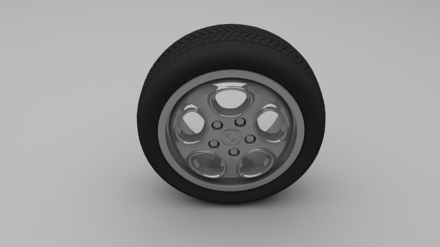 porsche wheel 3D Model .c4d .max .obj .3ds .fbx .stl .blend 