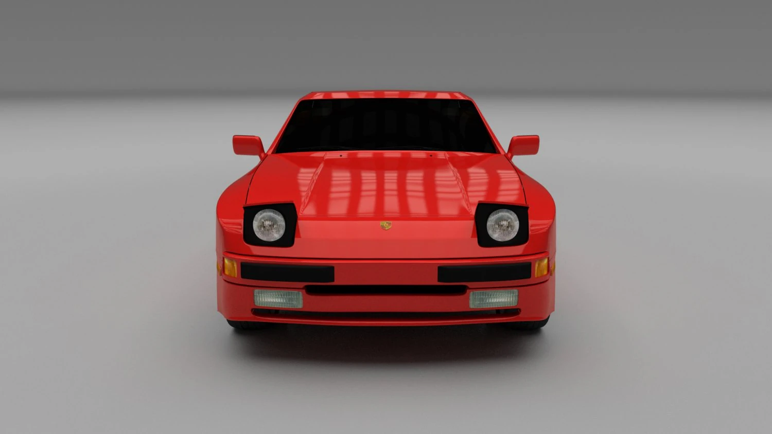 porsche 944 3D Model .c4d .max .obj .3ds .fbx .stl .blend