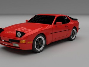 porsche 944 Modello 3D