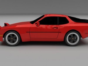 porsche 944 Modello 3D
