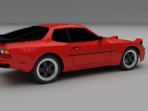 porsche 944 Modello 3D