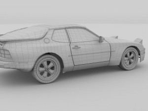 porsche 944 Modello 3D