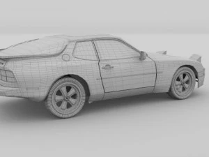 porsche 944 3D Model