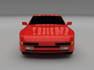 porsche 944 Modello 3D