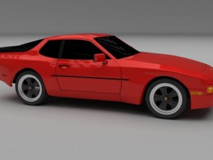 porsche 944 Modello 3D