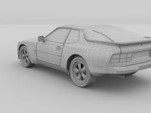 porsche 944 3D Model