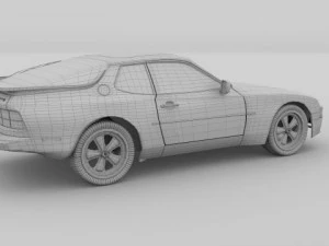 porsche 944 3D Model