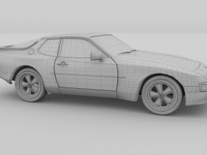 porsche 944 Modello 3D