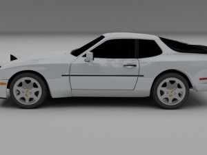 porsche 944 s2 3Dモデル