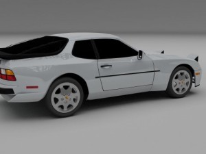 porsche 944 s2 3Dモデル