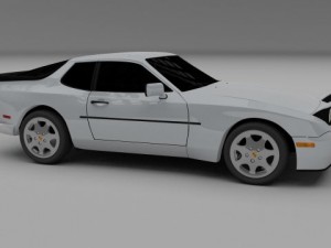 porsche 944 s2 3Dモデル