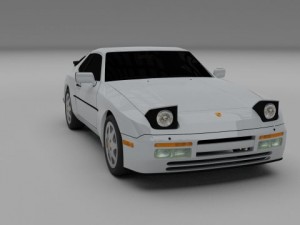 porsche 944 s2 3Dモデル