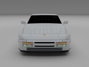porsche 944 s2 3Dモデル