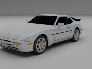 porsche 944 s2 3Dモデル