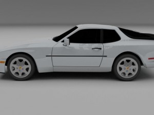porsche 944 s2 3Dモデル