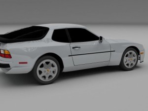 porsche 944 s2 3Dモデル
