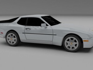 porsche 944 s2 3Dモデル