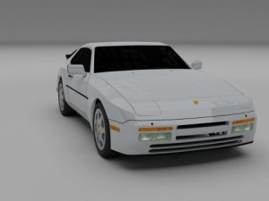 porsche 944 s2 3Dモデル