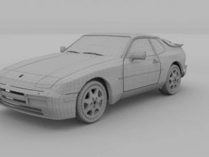 porsche 944 s2 3D Model