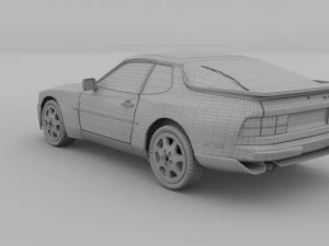 porsche 944 s2 3D Model